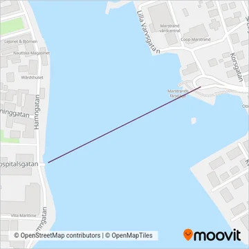 Marstrandsfärjan coverage area map