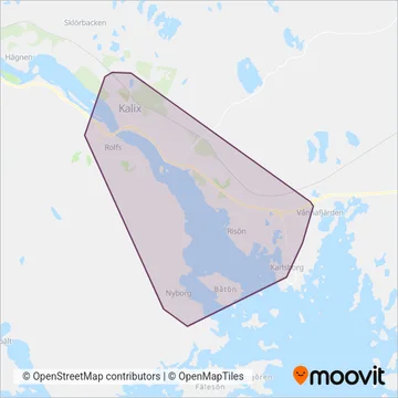 Kalix stadstrafik coverage area map