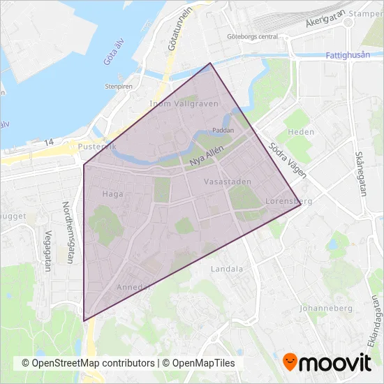 Strömma (Bus) coverage area map