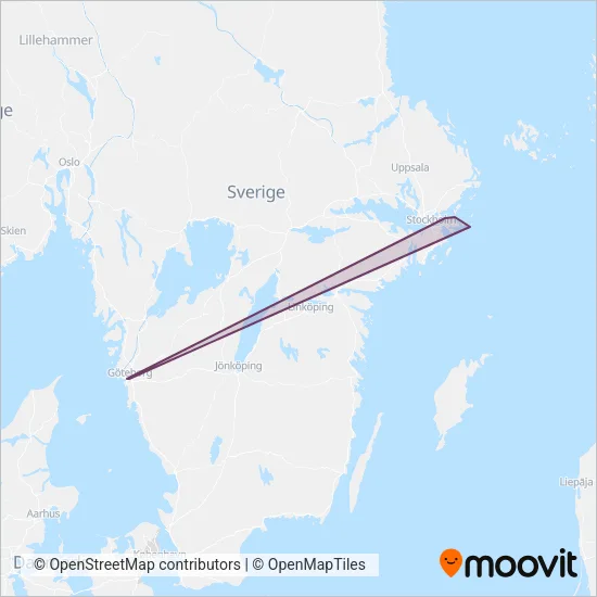 Strömma (Färja) täckningsområdeskarta