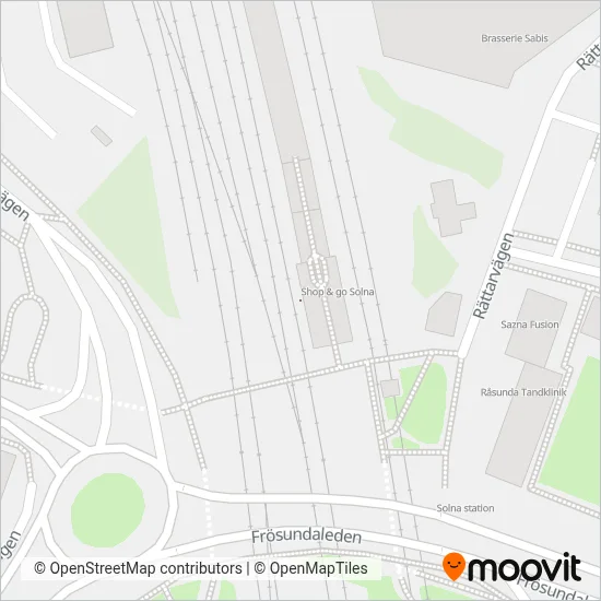 VR Snabbtåg (Rail) coverage area map