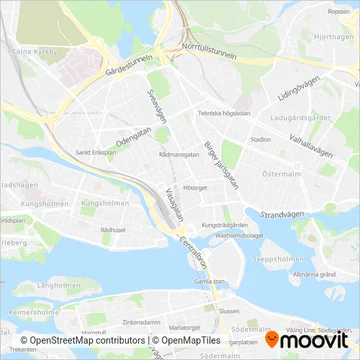 Stavsnäs Båttaxi coverage area map