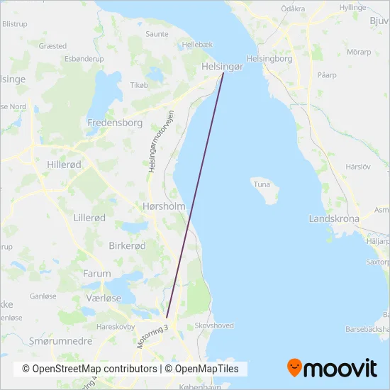 Kombardo Expressen täckningsområdeskarta