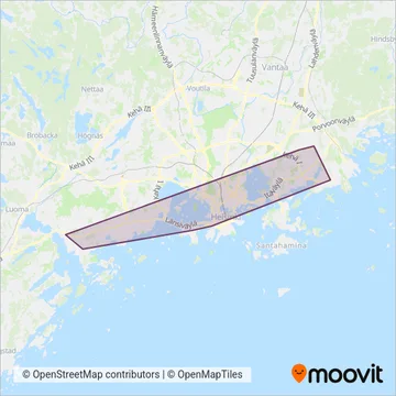 HSL (Subway) coverage area map