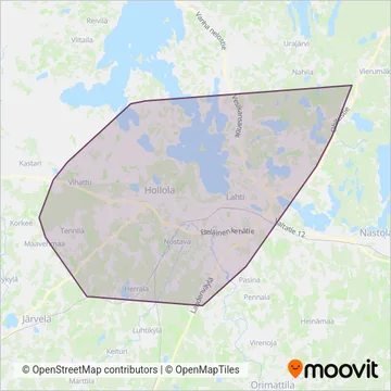 Koiviston Auto Lahti Oy coverage area map
