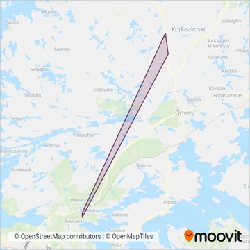 Ely/Bussi-Manninen Oy coverage area map