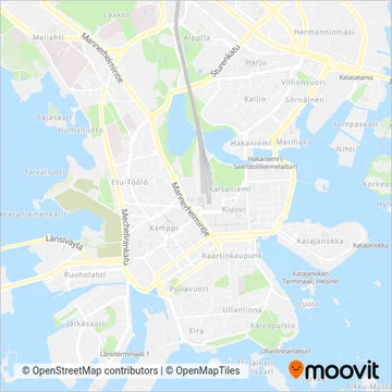 Southwest Finland ELY Centre, service provider FinFerries coverage area map