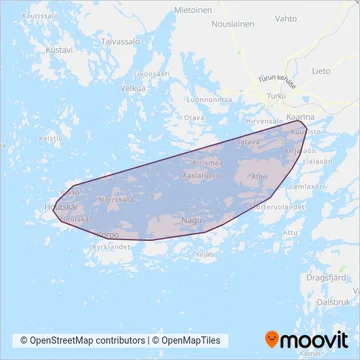 FÖLI / Seutu+  (Waltti) coverage area map