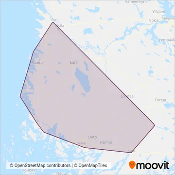 LS Transport Lines Ltd coverage area map