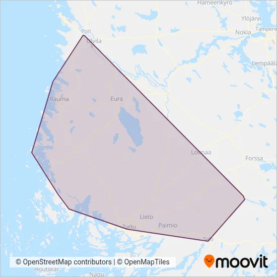 LS Transit Lines Ltd coverage area map