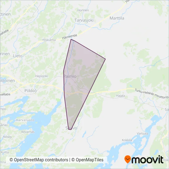 Seleinka Ltd / Vista Buses coverage area map