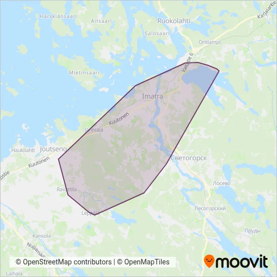 Southwest Bus Services Ltd coverage area map
