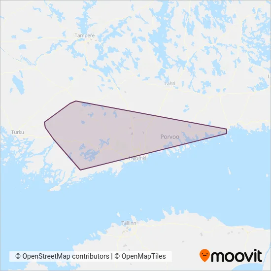 Salo Charter Trips Ltd coverage area map