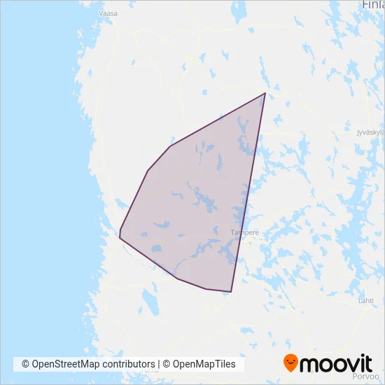 A. Lamminmäki Ltd coverage area map