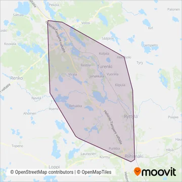 Lehto Transport Ltd coverage area map