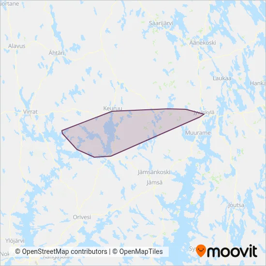 Matka Mäkelä Ltd coverage area map
