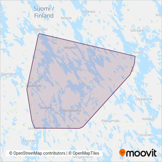 Koivuranta Ltd coverage area map