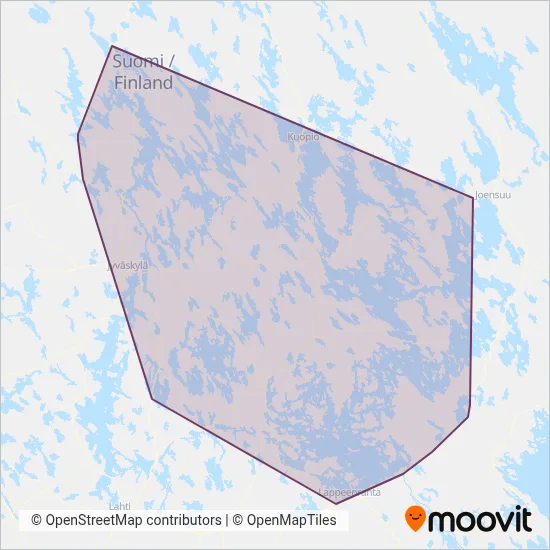 Soisalo Transport Ltd coverage area map