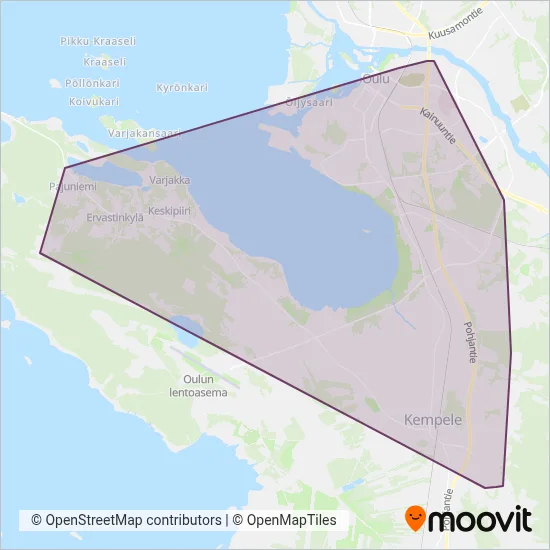 OSL / Oubus coverage area map