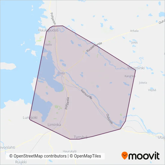 OSL / Nobina Ltd coverage area map