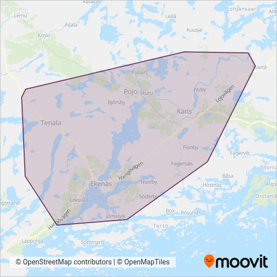 Rolly Uusimaa Ltd coverage area map