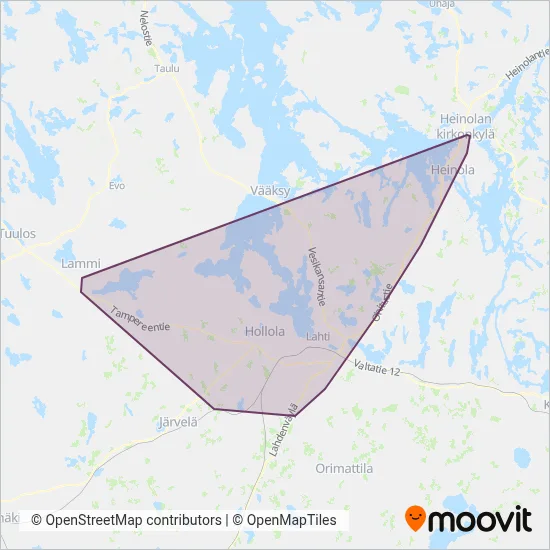 Koiviston Auto Ltd coverage area map