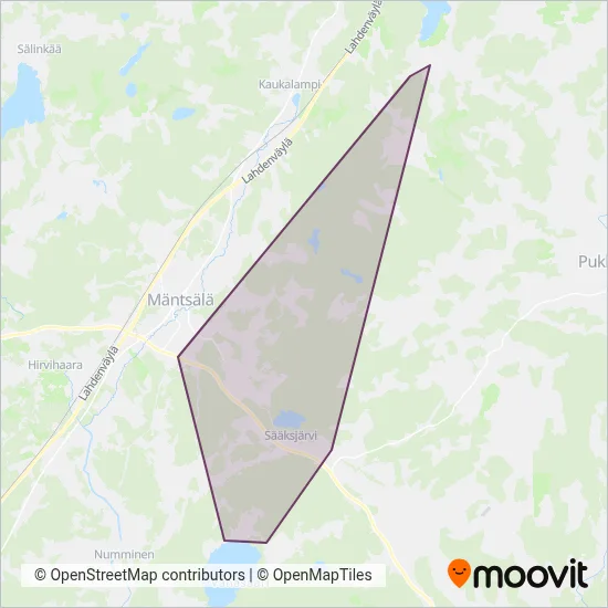 Transport Seppälä Ltd coverage area map