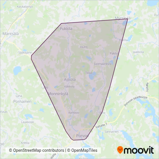 Kaj Forsblom Ltd coverage area map