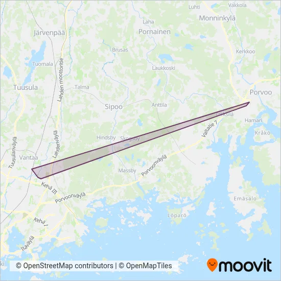 Bus Travel Reissu Ruoti Ltd coverage area map