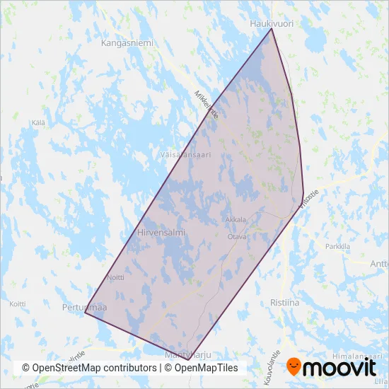 Ihastjärvi Line Ltd coverage area map