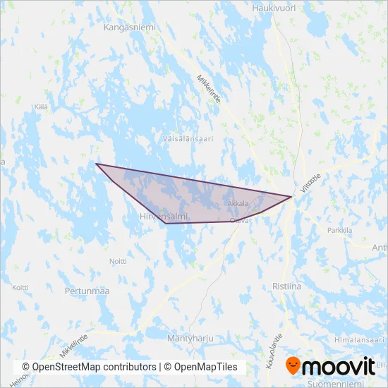 Kantamatkat Ltd coverage area map