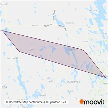 Tp Jousmäki Oy coverage area map