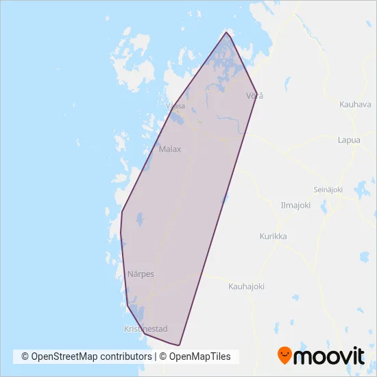Ingves & Svanbäck Ltd coverage area map