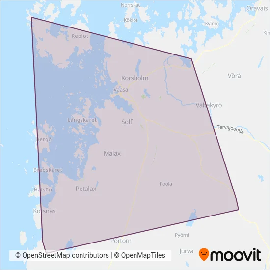 Coastal Line Traffic Ltd coverage area map