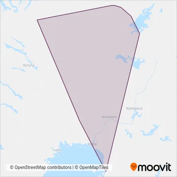 J.m. Eskelisen Lapin Linjat Oy coverage area map