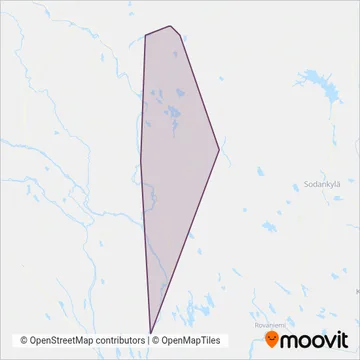 Liikenne Rundgren Oy coverage area map