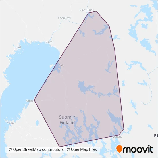 Pohjolan Matka coverage area map