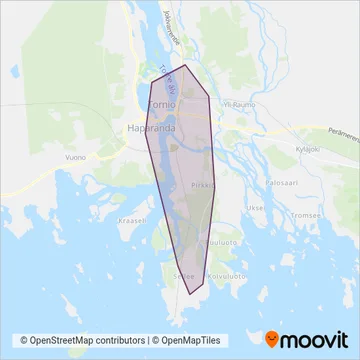 NET-Matkat (North European Bus Tours Ky) coverage area map