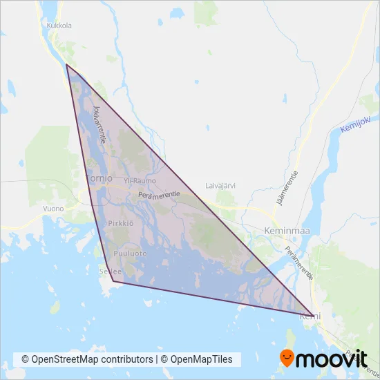 NET-Travel (North European Bus Tours) coverage area map