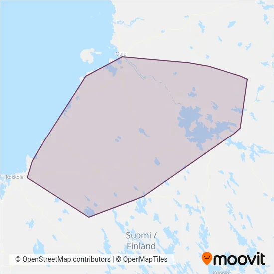 Wiimax (Oulainen Transport Ltd) coverage area map