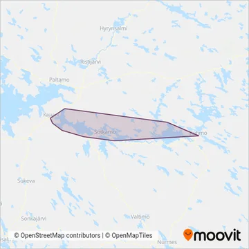 A Kyllönen Oy coverage area map