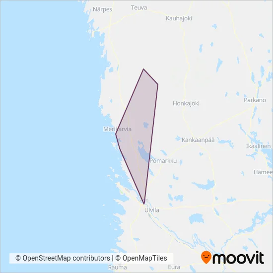 Aaro E. Mäkelä Ltd coverage area map