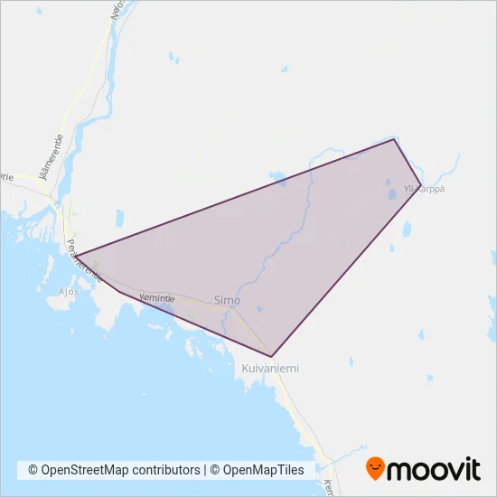 K. Hekkanen Ltd coverage area map