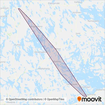 Liikenne O. Eteläpää Oy coverage area map