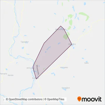 YlläsExpress Liikenne Satokangas Oy coverage area map