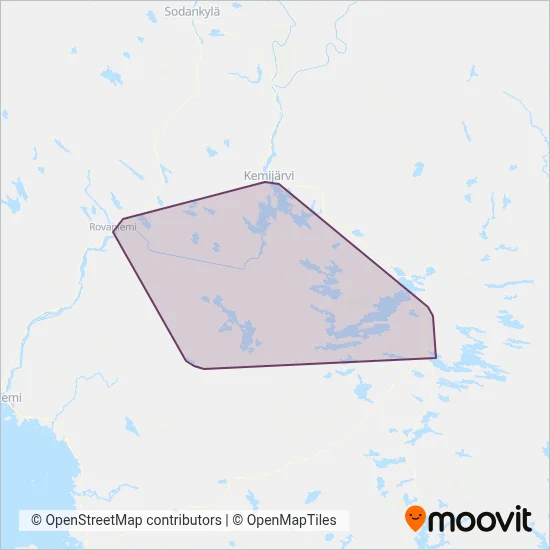 Ruka Taxi and Service Ltd coverage area map