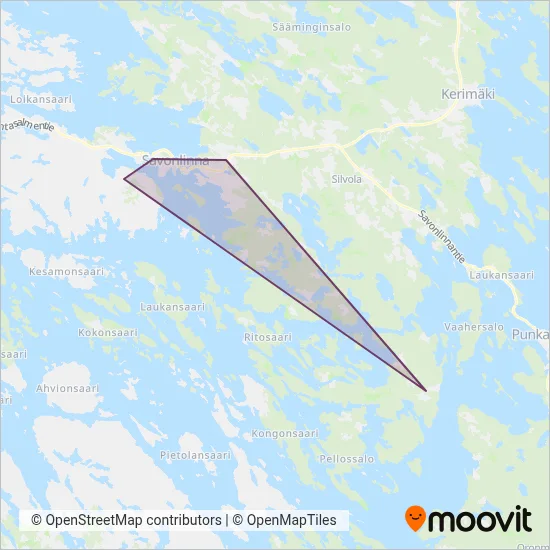 City of Savonlinna coverage area map
