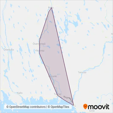 Rajalinjat Oy coverage area map