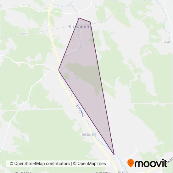 Hakala Transport coverage area map