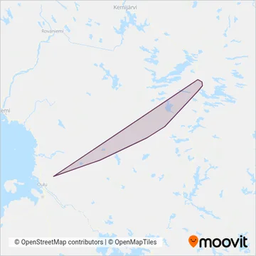 Ruka Charter Oy coverage area map